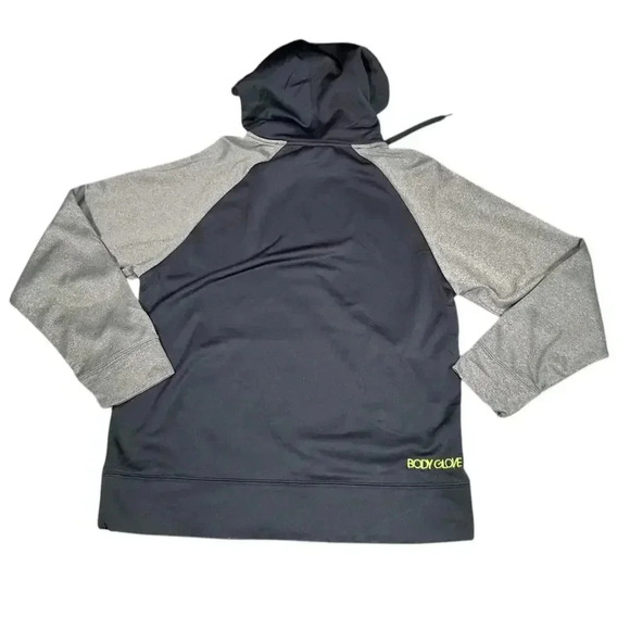 Body Glove Hooded Sweater Blue and Gray Men's Size Small Kangaroo Pocket - Picture 2 of 6